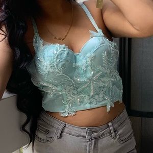 Turquoise bustier